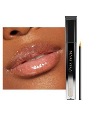 Women Clear Gloss Smudge Proof Long Lasting Gothic Plum Matte Liquid Lipstick